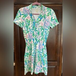 NWT Lilly Pulitzer Luxletic Love Active Dress XS ~ Resort White Just A Pinch